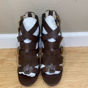 Pour La Victoire brand new leather heels size 8